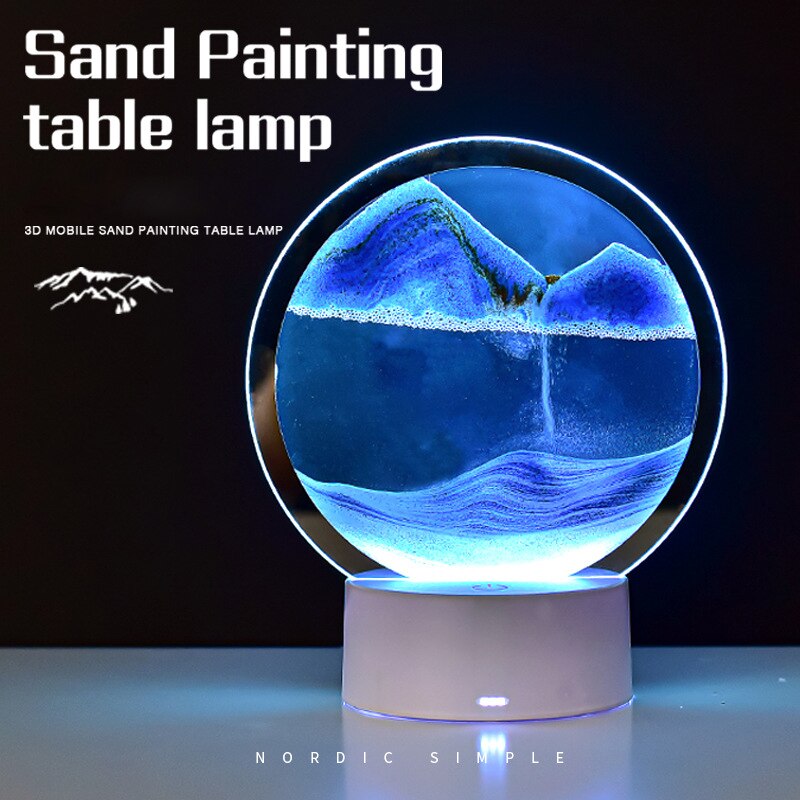 Moving Sand Table Lamp