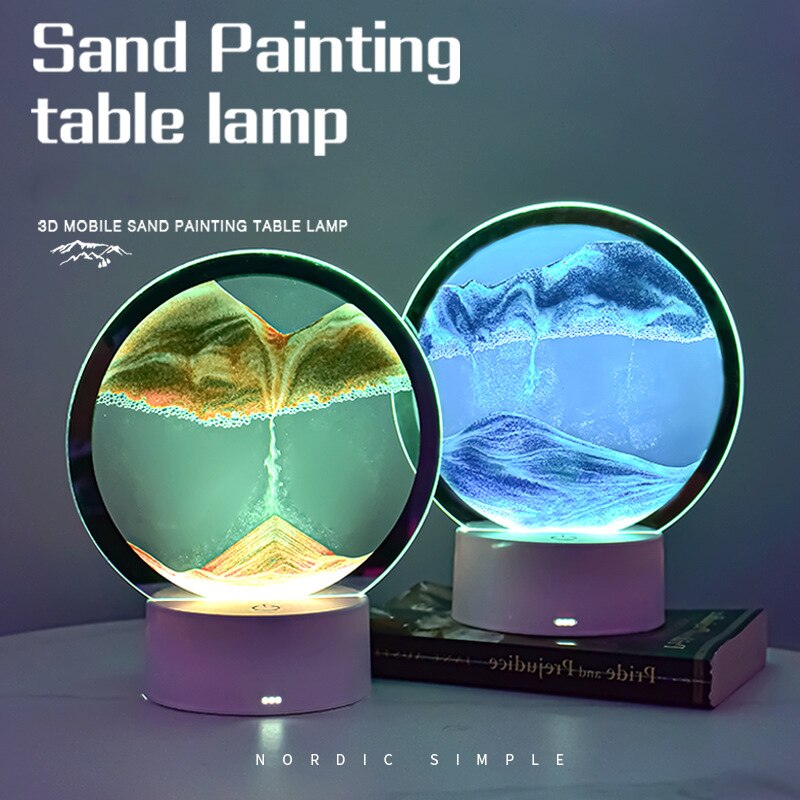 Moving Sand Table Lamp